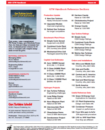 2021 Gas Turbine World Handbook
