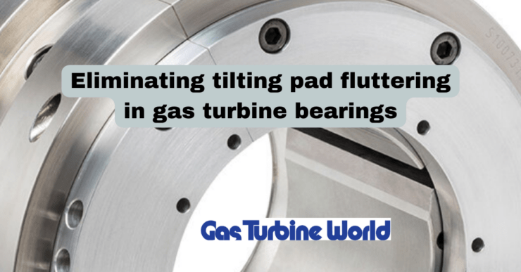 gas turbine tilting pad bearing