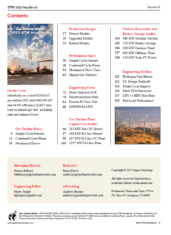 Gas Turbine prices cost per KW/h