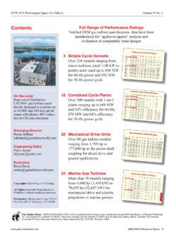Gas Turbine Performance Specs